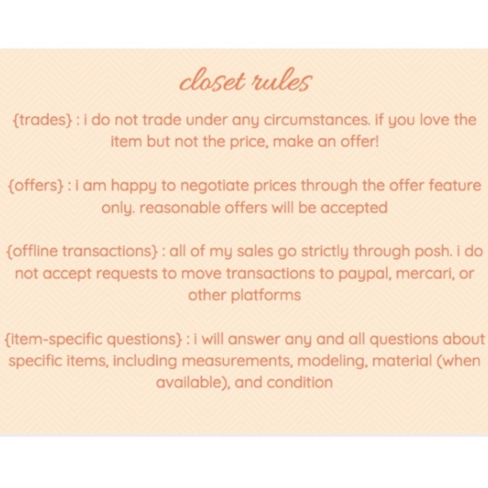 {closet info} like to bookmark ☕️🌸 - Picture 3 of 5
